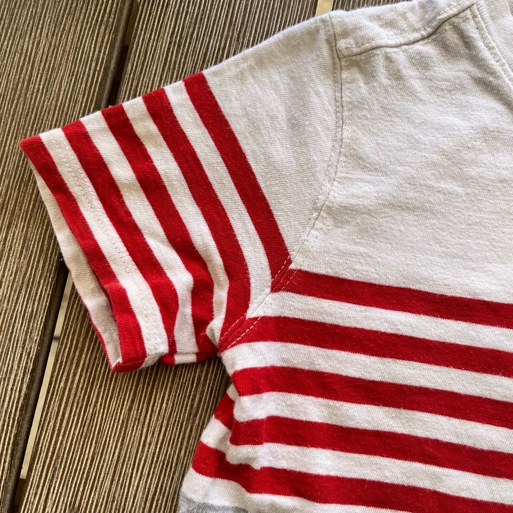 4T Baby Gap -Striped Red, black and white
